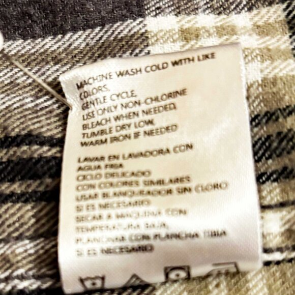 Men's Plaid Cotton Flannel Shirt by Weatherproof - Size XL - Picture 10 of 10